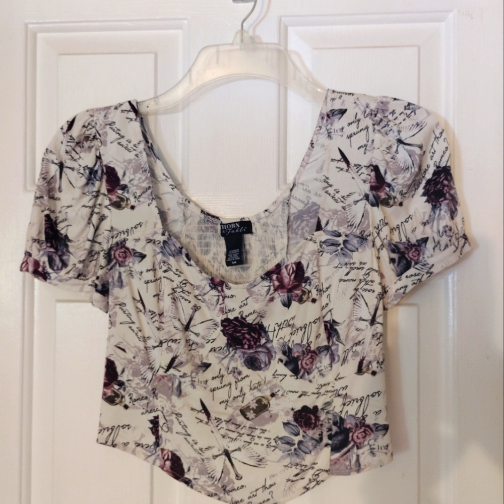 Thorn and Fable Romance Crop Top